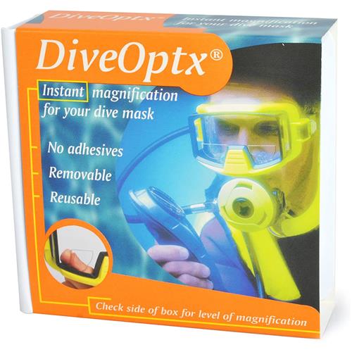 DiveOptx mask magnification