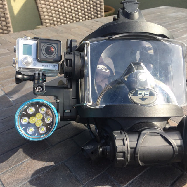 GoPro/Light Combination Mount for Accessory Rail System